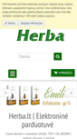 Mobile Screenshot of herba.lt