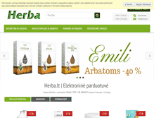 Tablet Screenshot of herba.lt