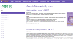 Desktop Screenshot of osetrovatelsky.herba.sk
