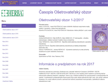 Tablet Screenshot of osetrovatelsky.herba.sk